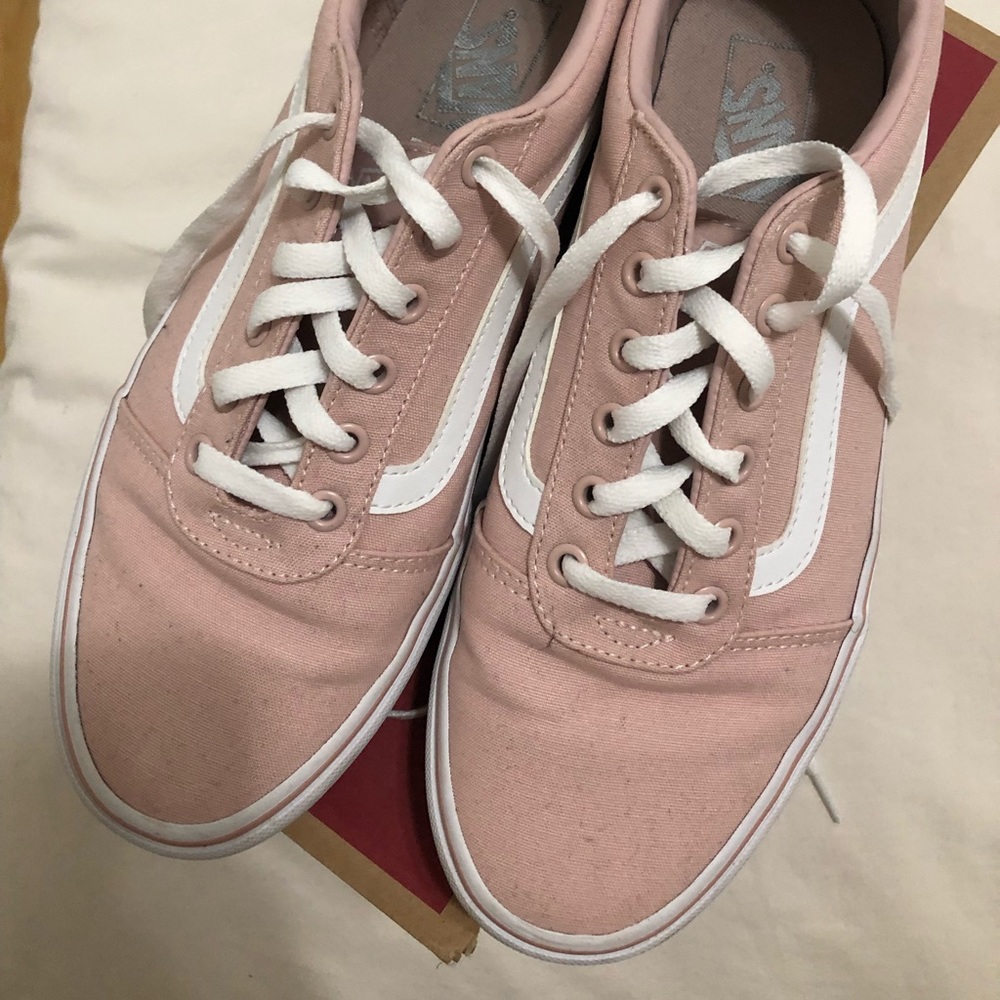 Pink Vans, size 10 - worn only three times.